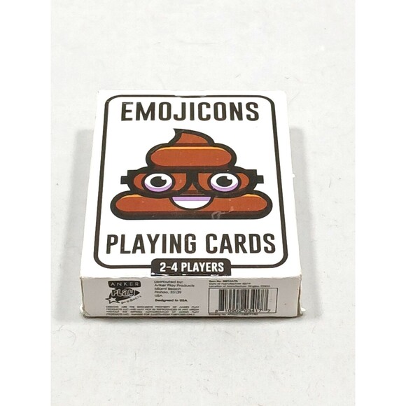 Emoji Poop Themed Playing Cards Deck Funny Novelty Gag Gift Poker Game - Picture 1 of 4